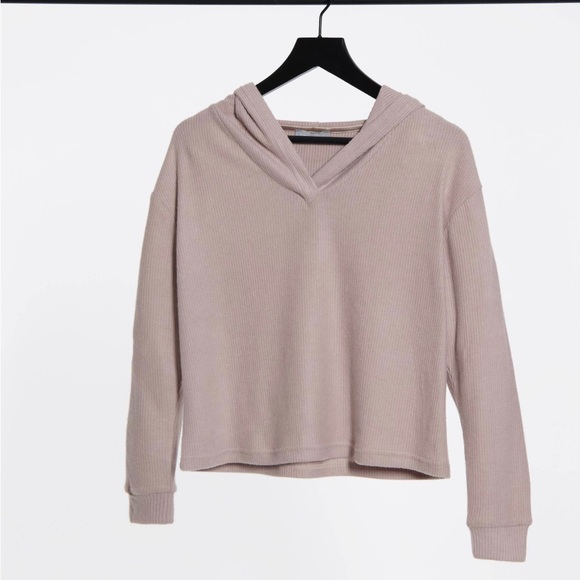 Mink Co-Ord Ribbed Set | Sweatpants + Hooded Top - Picture 6 of 7